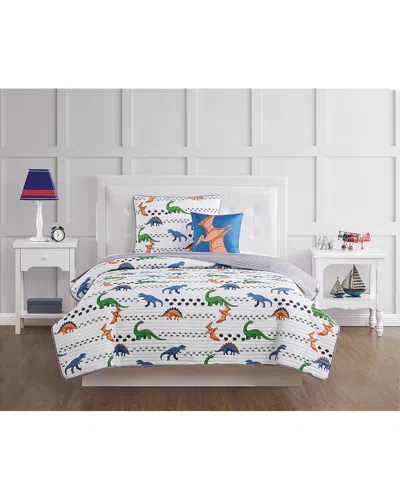 My World Dino Tracks Quilt Set In Multi