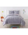 My World Pleated Lavender Comforter Set In Lavender