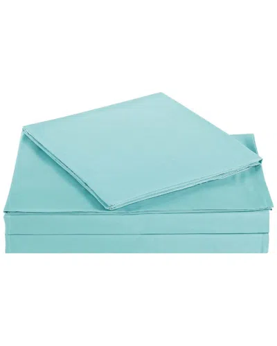 My World Solid Sheet Set In Blue