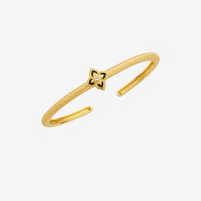 Mya Bay Black Lotus Gold Cuff Bracelet In Transparent
