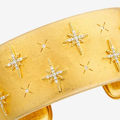 Mya Bay Crystal-embellished Cuff Bracelet In Metallic
