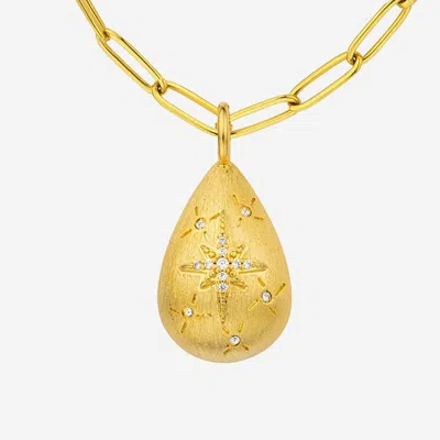 Mya Bay Crystal-embellished Drop Necklace In White