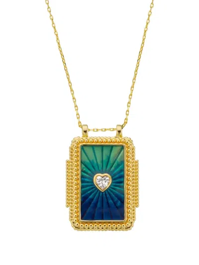 Mya Bay Heart Twice Necklace In Gold
