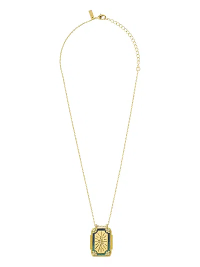Mya Bay Mystic Twice Boheme Square-pendant Necklaces In Gold