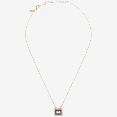 Mya Bay Navy El Paso Necklace In Red