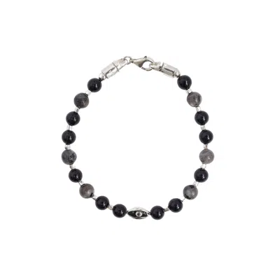 Myaleph Men's Grey / Silver / Black David Bracelet