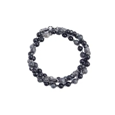 Myaleph Men's Grey / Silver / Black David Necklace/bracelet