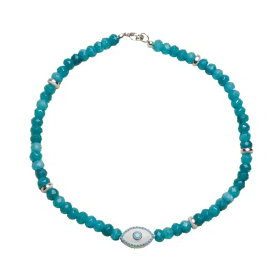 Myaleph Women's Blue / White / Silver Stella Necklace - Turquoise