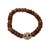 Myaleph Women's Gold / Black / Brown Leah Bracelets - Caramel