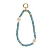 Myaleph Women's Gold / Blue / White Stella Bag Charm - Apatite
