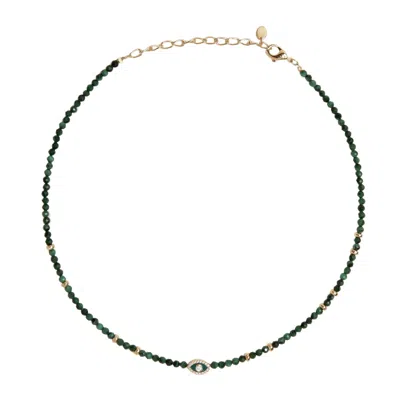 Myaleph Women's Gold / Green Juliana Necklace - Malachite