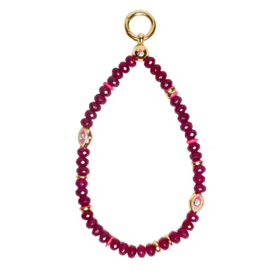 Myaleph Women's Gold / Pink / Purple Leah Bag Charm - Amethyst