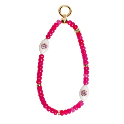 Myaleph Women's Gold / Pink / Purple Mano Bag Charm - Pink