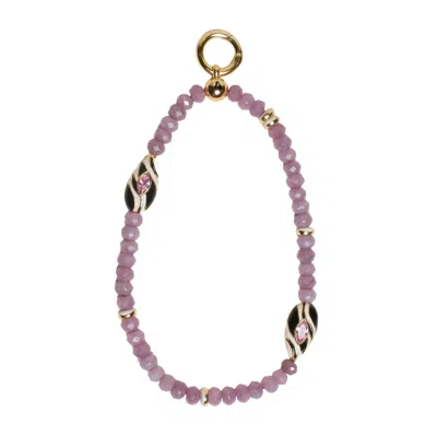 Myaleph Women's Gold / Pink / Purple Minou Bag Charm - Lavender