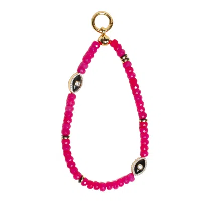 Myaleph Women's Gold / Pink / Purple Stella Bag Charm - Pink
