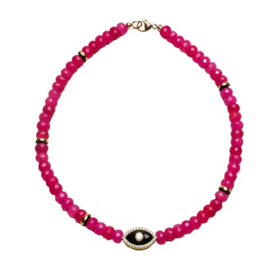 Myaleph Women's Gold / Pink / Purple Stella Necklace - Pink