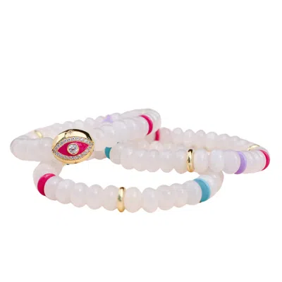 Myaleph Women's White / Gold Leah Bracelets - White