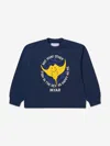 MYAR BOYS COTTON FISH PRINT SWEATSHIRT 6 YRS BLUE