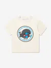 MYAR BOYS COTTON WHALE PRINT T-SHIRT 6 YRS IVORY