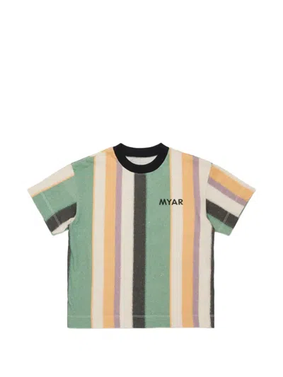 Myar Kids' Crew-neck Striped T-shirt In Multi