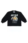 Myar Crewneck Sweatshirt With Graphic Print In Black