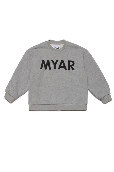 Myar Logo-print Cotton Sweatshirt In Grey