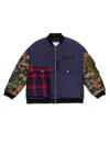 Myar Patchwork Bomber Jacket In Multi