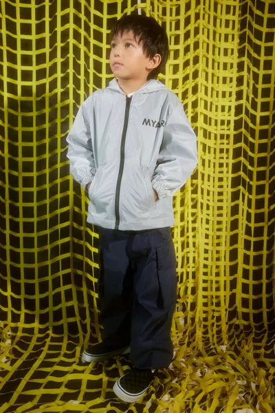 Myar Giacca Windbreaker Con Logo  In Off White