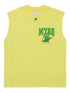 Myar T-shirt Senza Maniche In Cotone Deadstock In Yellow