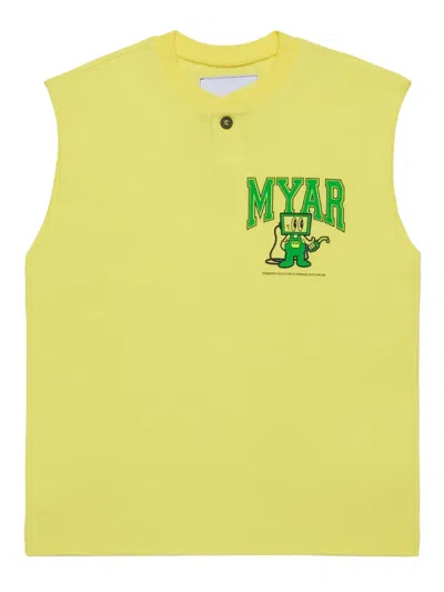 MYAR GRAPHIC-PRINT SLEEVELESS TOP
