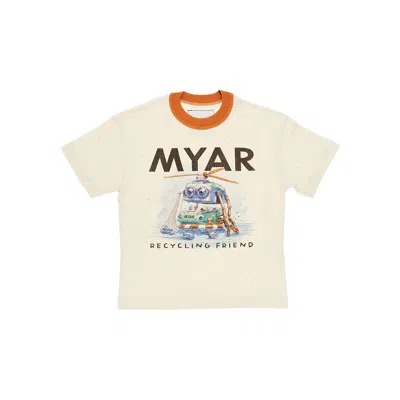 Myar Graphic Print T-shirt Kids In Neutral