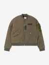 Myar Logo-print Zip-up Bomber Jacket In Green