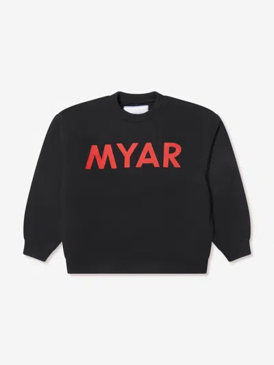Myar Kids Logo Sweatshirt 8 Yrs Black