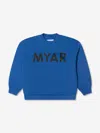 Myar Kids Logo Sweatshirt In Blue