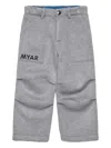 Myar Logo-patch Pocket Trousers In Gray
