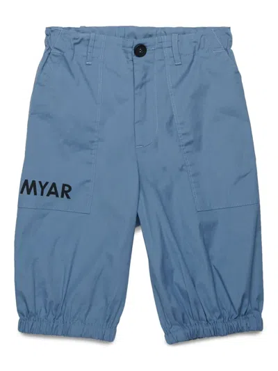 Myar Kids' Logo-print Shorts In Blue