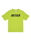 Myar T-shirt In Cotone Deadstock Con Logo  In Green