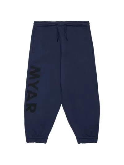 Myar Kids' Logo-print Track Pants In Blue