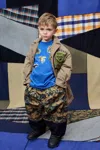 Myar Oversized Chino Pants With Camouflage Pattern In Green