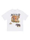 Myar Tiger-animal Print T-shirt In White
