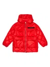 Myar Quilted Hooded Jacket In Red