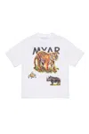 Myar Tiger-animal Print T-shirt In White