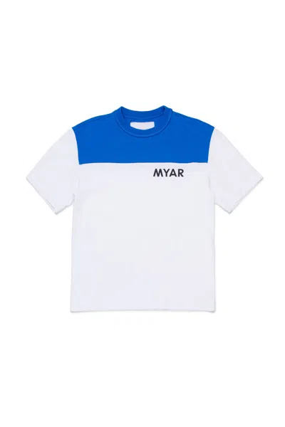 Myar Short Sleeve T-shirt With  Logo In White