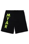 Myar Shorts In Felpa Deadstock Con Logo  In Black