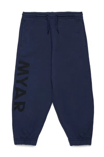 Myar Kids' Sweatpants With Logo In Blue
