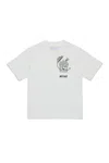 Myar T-shirt In Cotone Deadstock Con Taschino E Grafica Reuse In Off White