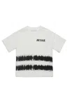Myar T-shirt In Cotone Deadstock Effetto Tye-die In Off White