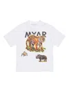 Myar Tiger-animal Print T-shirt In White