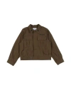 Myar Toddler Boy Jacket Military Green Size 4 Cotton, Elastane In Green