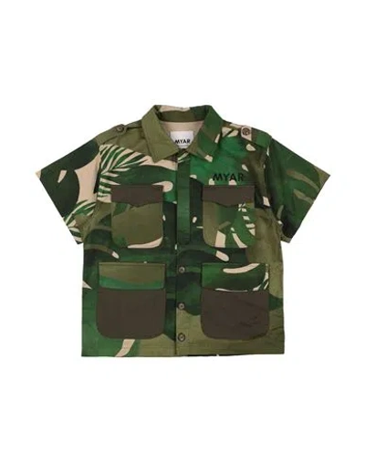 Myar Babies'  Toddler Boy Shirt Military Green Size 4 Cotton, Elastane